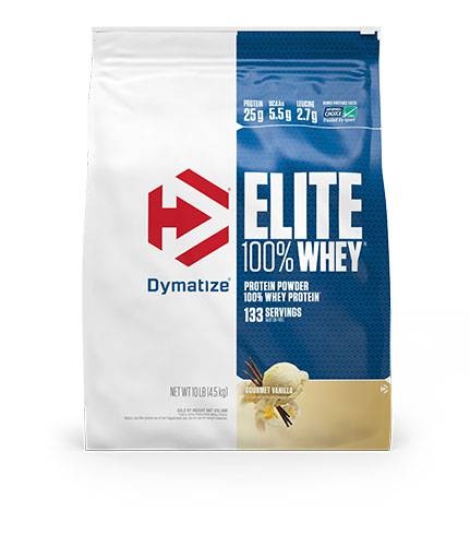 Dymatize Elite Whey Protein, Gourmet Vanilla 10 lbs