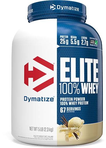 Dymatize Elite Whey Protein, Gourmet Vanilla 5 lbs