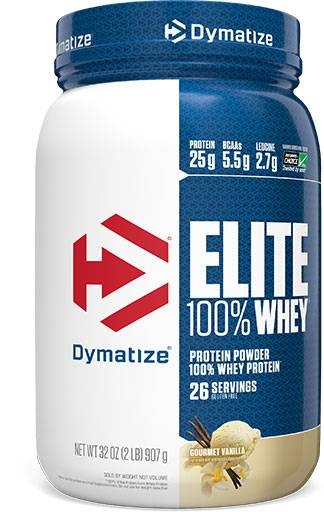 Dymatize Elite Whey Protein, Gourmet Vanilla 2 lbs