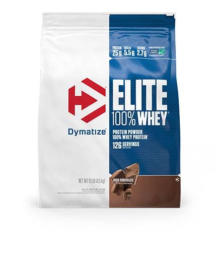 Dymatize Elite Whey Protein, Rich Chocolate 10 lbs