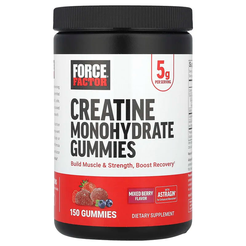 Force Factor Creatine Gummies Mixed Berry 30 Servings