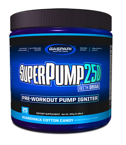 SuperPump 250 By Gaspari Nutrition, Boardwalk Cotton Candy, 325 Grams