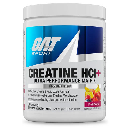 GAT Creatine HCL - Fruit Punch - 30 Servings