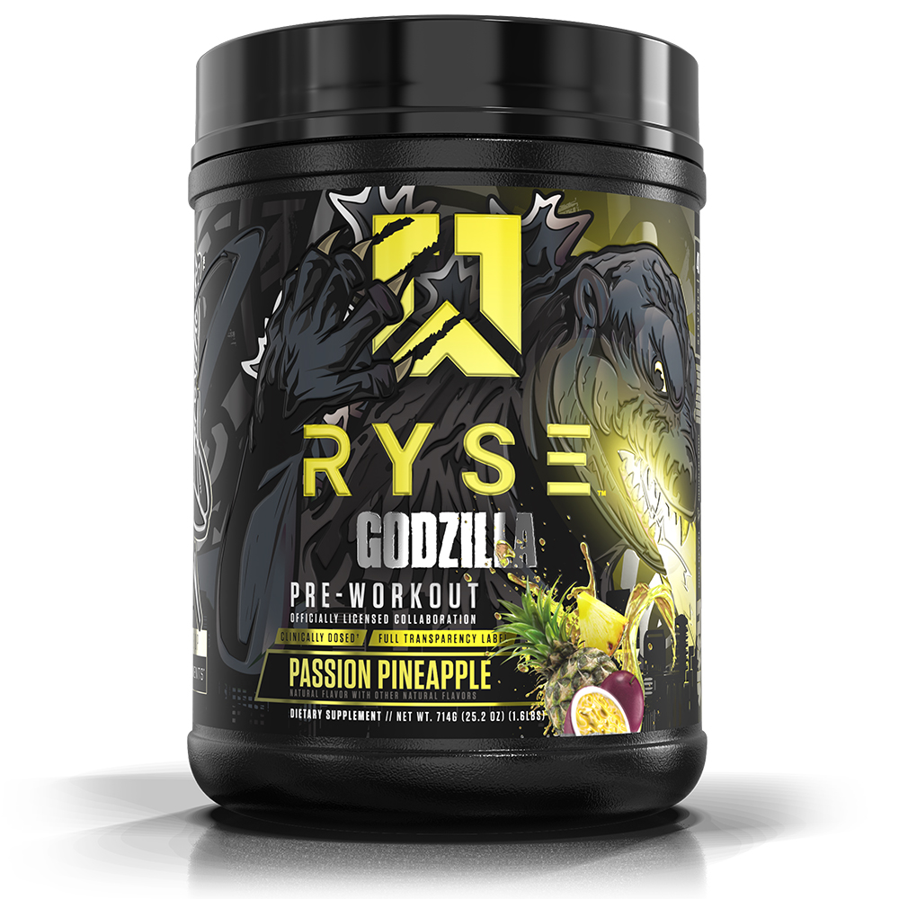 Ryse Godzilla Pre Workout - Passion Pineapple - 40/20 Servings