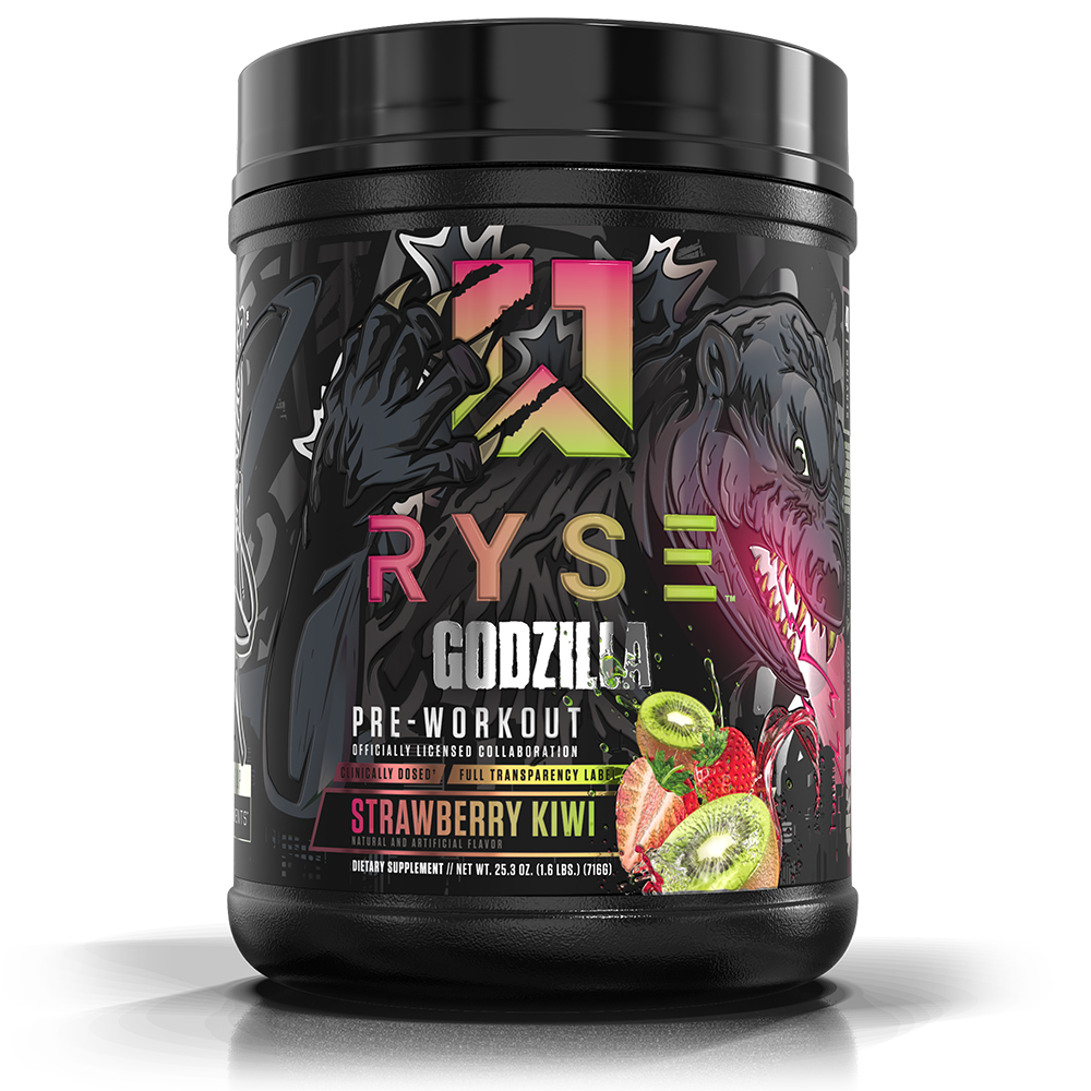 Ryse Godzilla Pre Workout - Strawberry Kiwi - 40/20 Servings