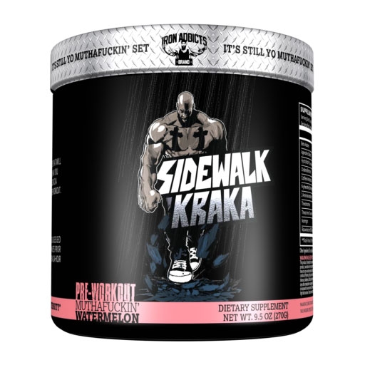 Sidewalk Kraka Pre Workout By Iron Addicts, Watermelon, 30 Servings