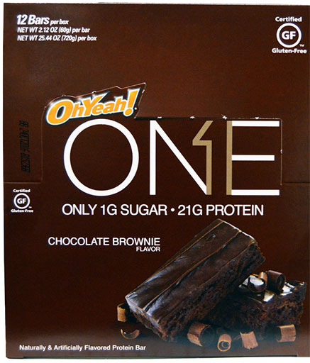 Oh Yeah! ONE Bars, By Oh Yeah! Nutrition, Chocolate Brownie, 12/Box