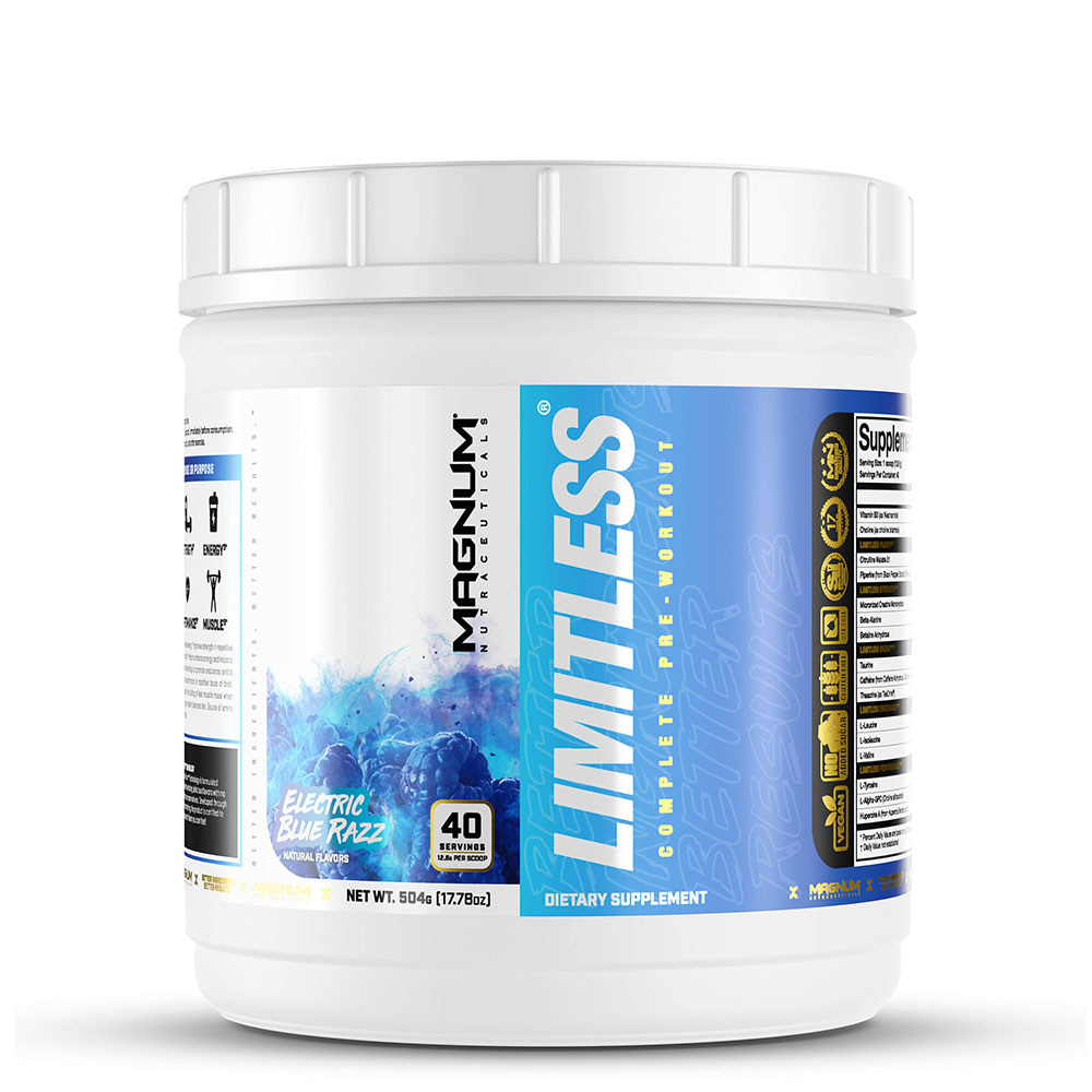 Limitless Pre Workout - Electric Blue Razz - 40 Servings