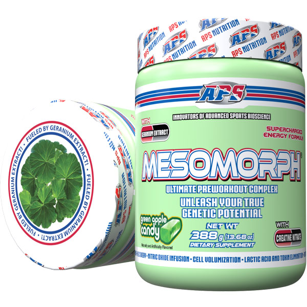 Mesomorph V4 w/DMHA - Green Candy Apple - 25 Servings