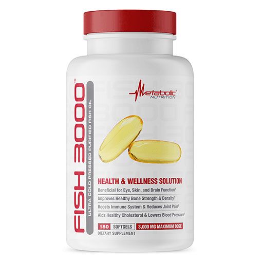 Fish 3000 - 180 Softgels - Metabolic Nutrition 