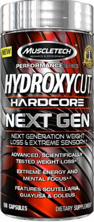 Hydroxycut Hardcore, Next Gen, By MuscleTech,100 Caps,