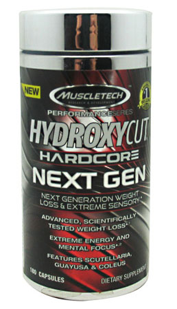 Hydroxycut Hardcore, Next Gen, By MuscleTech, 180 Caps,