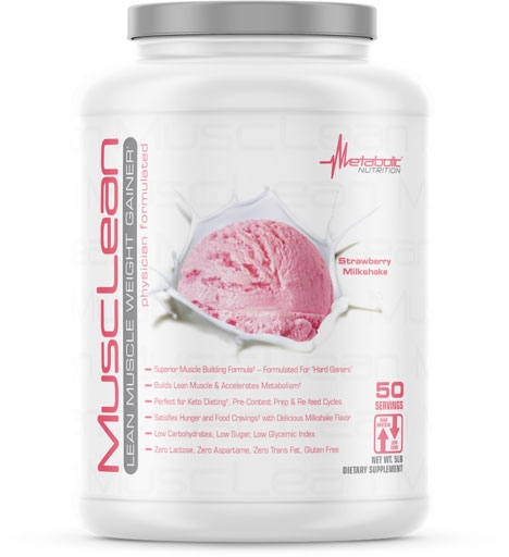 MuscLean - Strawberry Milkshake - 50 Servings