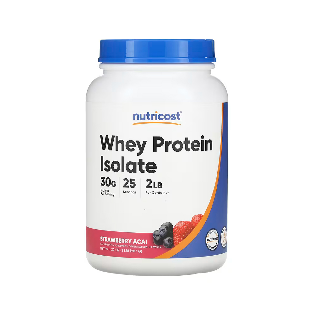 Nutricost Whey Protein Isolate - Strawberry Acai - 2lb