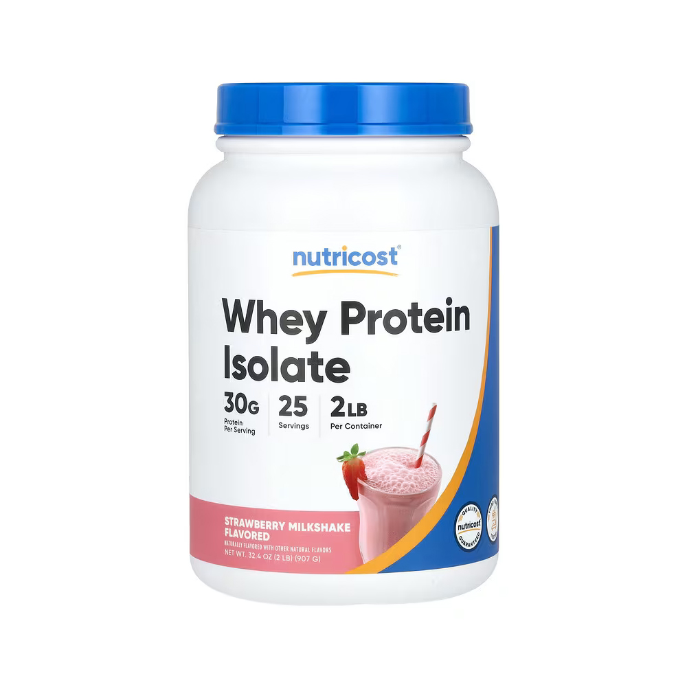 Nutricost Whey Protein Isolate - Strawberry Milkshake - 2lb