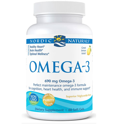 Nordic Naturals Omega 3 - Lemon - 60 Softgels