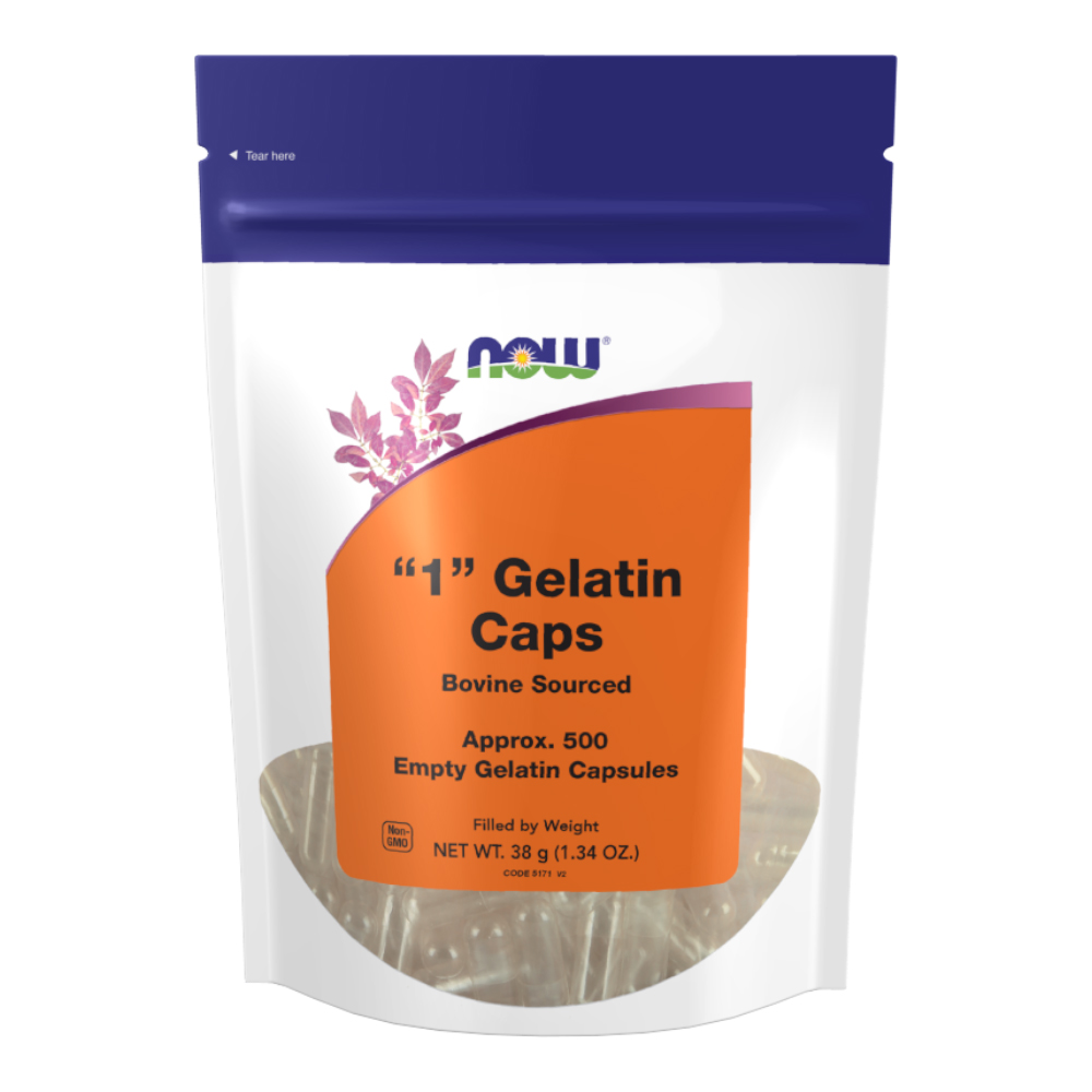 NOW Empty Capsules - Gelatin - 