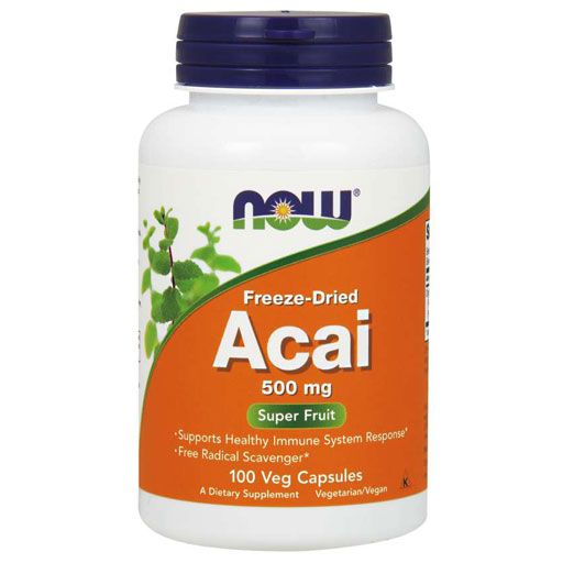 NOW Acai - Freeze Dried - 500mg - 100 Veg Capsules