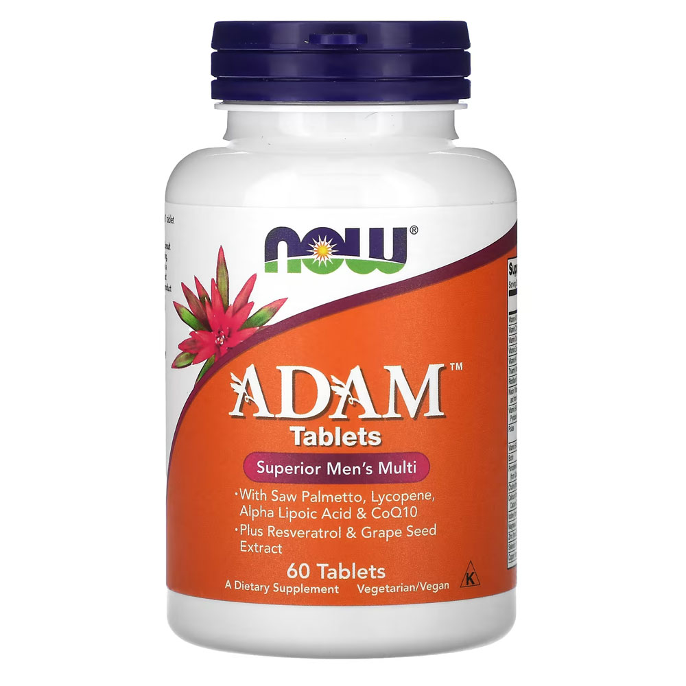 NOW ADAM MultiVitamin for Men - 60 Tablets