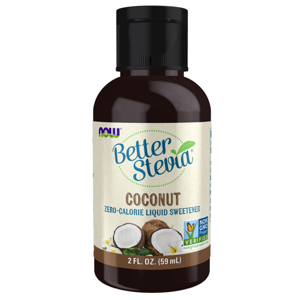 NOW BetterStevia Liquid - Coconut - 2 fl oz