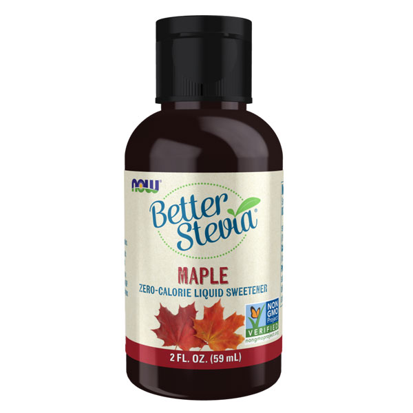 NOW BetterStevia Liquid - Maple - 2 fl oz