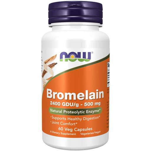 NOW Bromelain - 500 mg - 60 Veg Caps