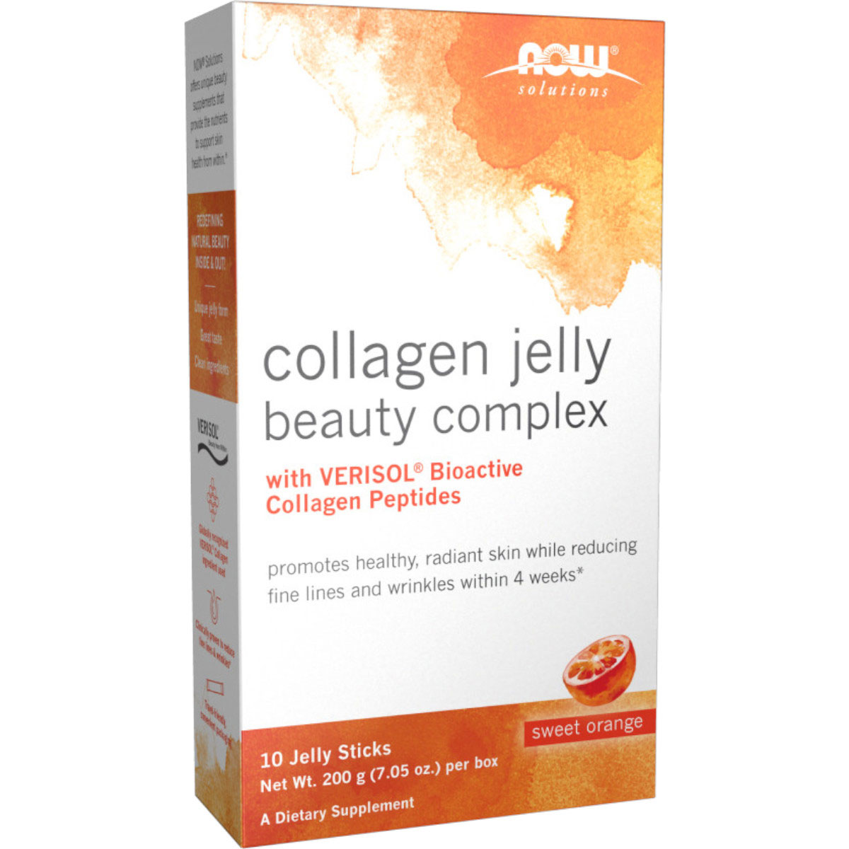 NOW Collagen Jelly Beauty Complex - Sweet Orange - 10 Sticks