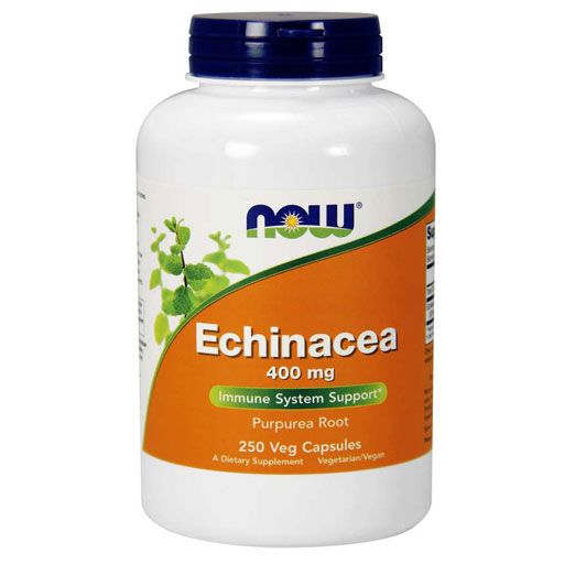 NOW Echinacea - 400mg - 250 Veg Caps