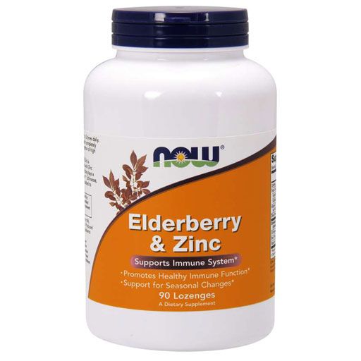 NOW Elderberry and Zinc - 90 Lozenges