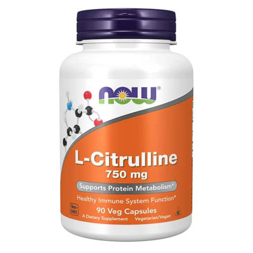 NOW L-Citrulline, 750 mg, 90 Veg Caps