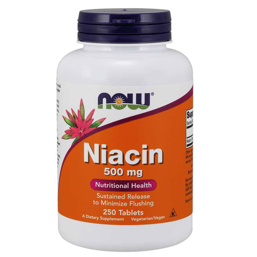 NOW Niacin - 500 mg - 250 Tablets