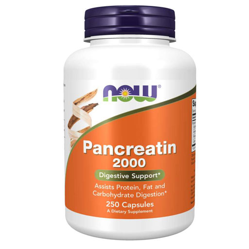 NOW Pancreatin 2000 - 250 Capsules