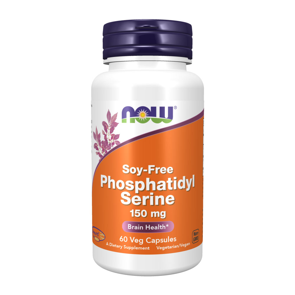 NOW Soy Free Phosphatidyl Serine - 150 MG - 60 Veg Capsules