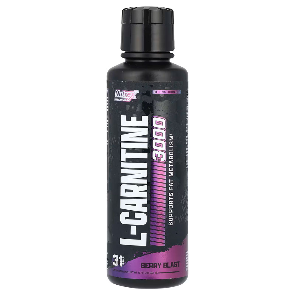 Nutrex Liquid L-Carnitine 3000 - Berry Blast - 31 Servings