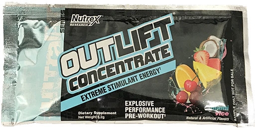 Outlift Concentrate By Nutrex, Miami Vice, Sample Pack