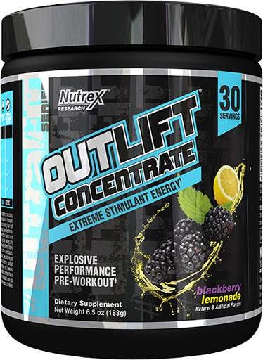 Outlift Concentrate By Nutrex, Blackberry Lemonade, 30 Servings