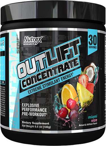 Outlift Concentrate By Nutrex, Miami Vice, 30 Servings