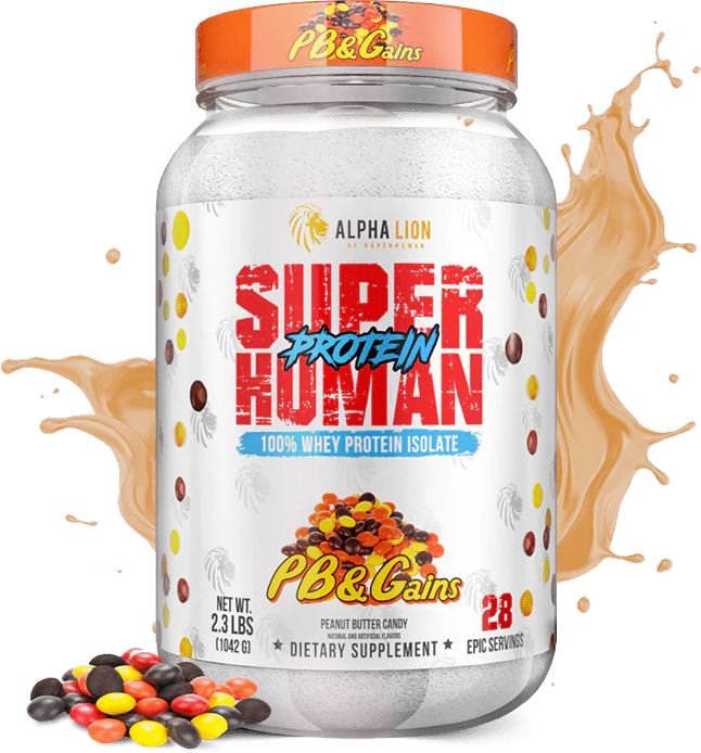 SuperHuman Protein - PB & Gains (Peanut Butter) - 28 Servings