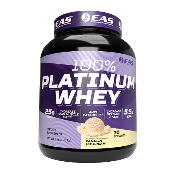 EAS Platinum Whey - Vanilla Ice Cream - 5LB