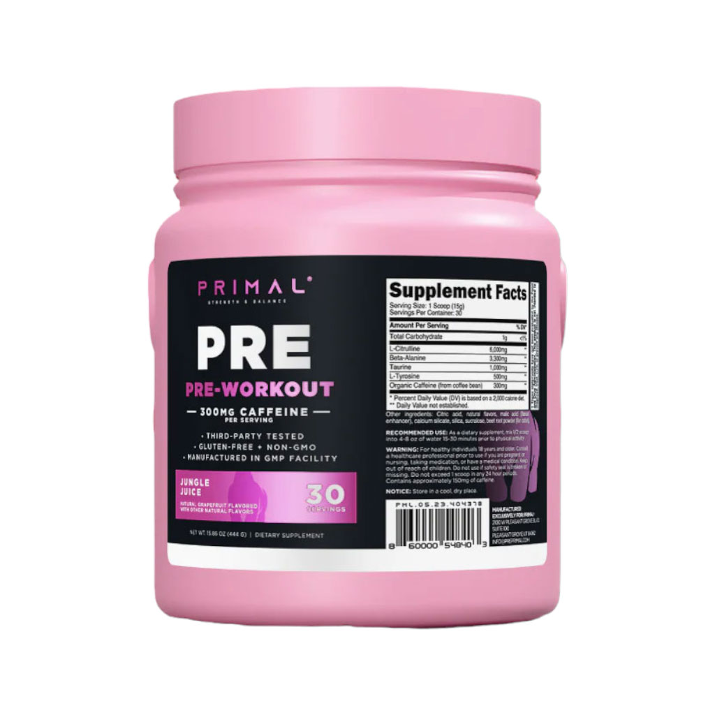 Primal Pre Workout - Jungle Juice - 30 Servings