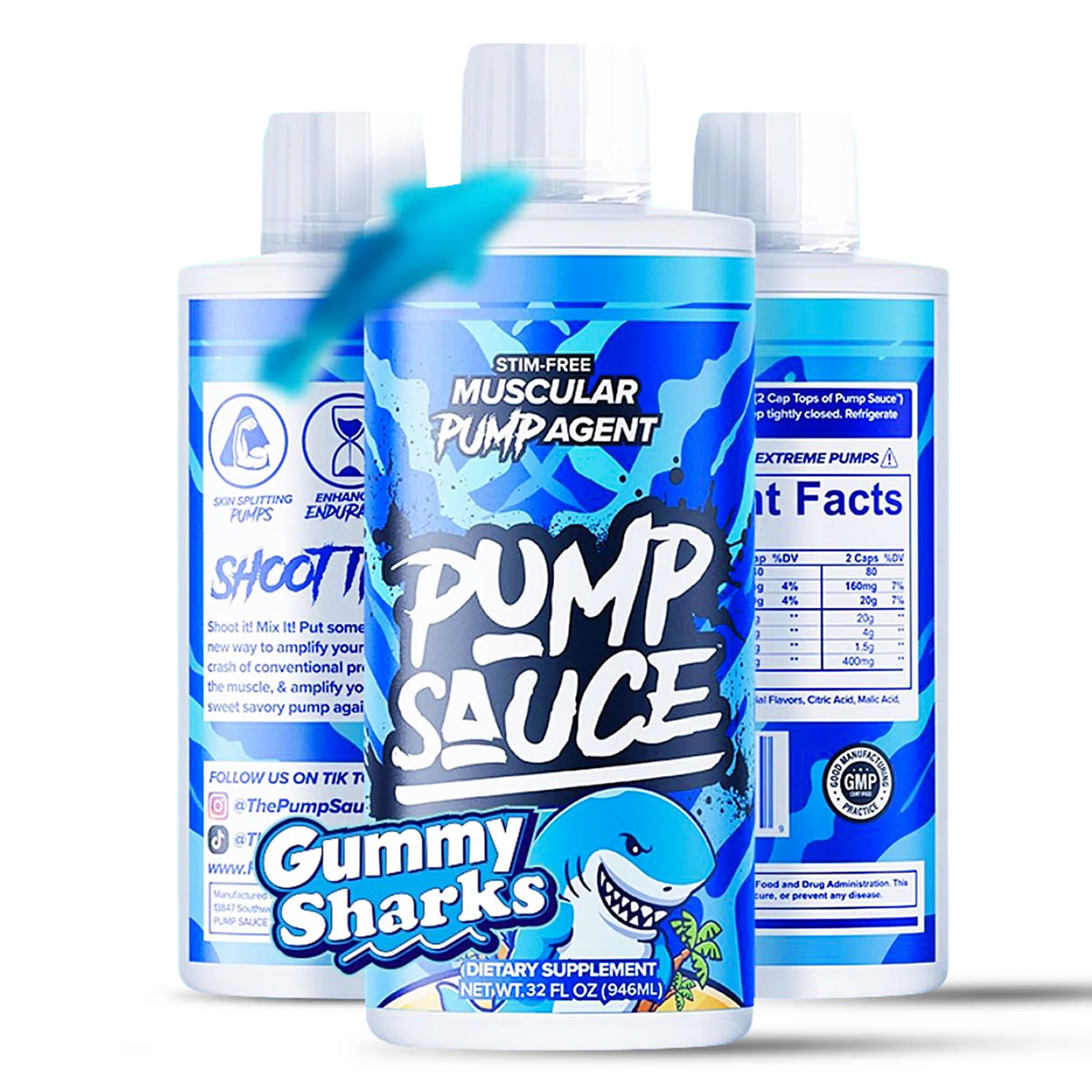 Pump Sauce Gummy Shark 32 Servings 