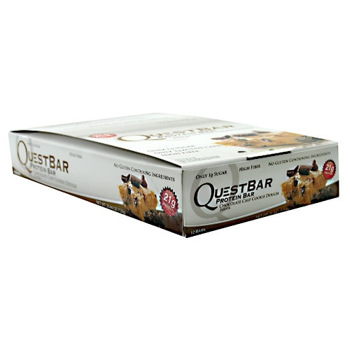 Quest Bars, Chocolate Chip Cookie Dough 12/Box by Quest Nutrition