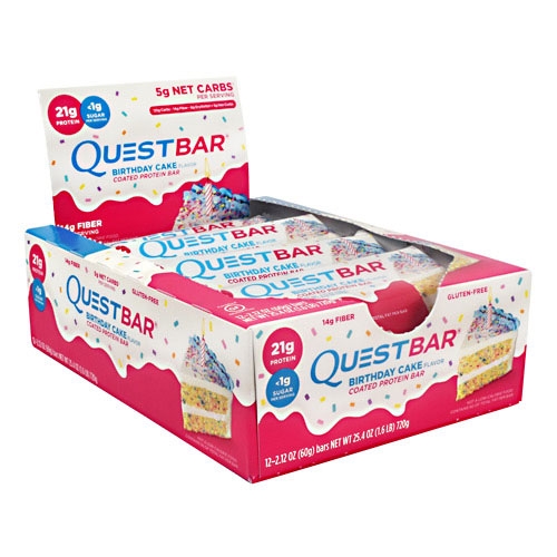 Quest Bars, Birthday Cake, 12/Box, By Quest Nutrition,