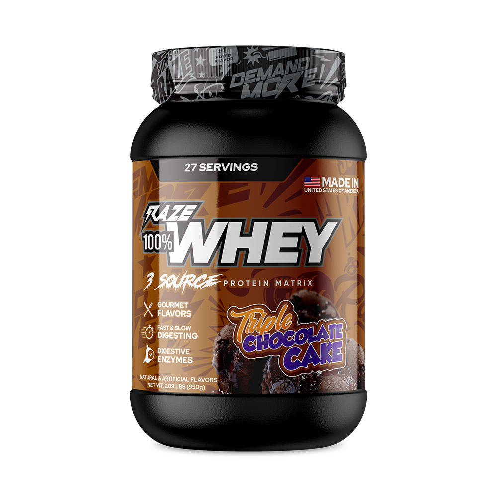 Raze Whey Protein - Triple Chocolate Cake - 27 Servings