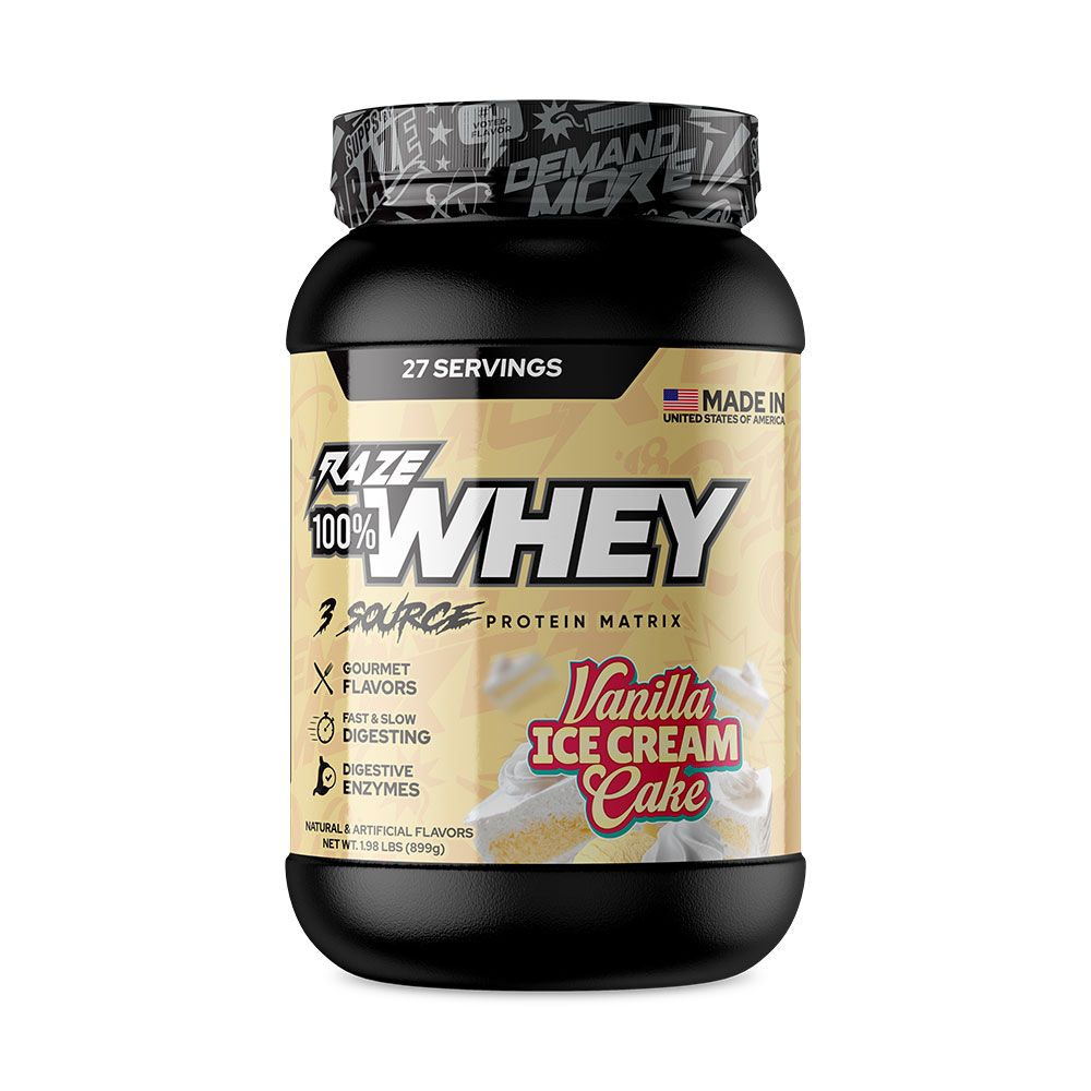 Raze Whey Protein - Vanilla Ice Cream - 27 Servings