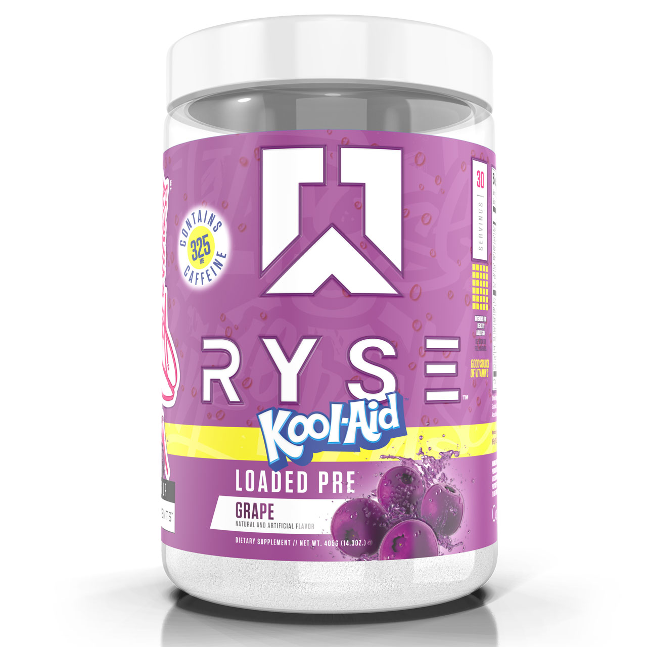 Ryse Loaded Pre Workout - Koolaid Grape - 30 Servings