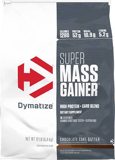 Super Mass Gainer By Dymatize Nutrition, Chocolate Cake Batter, 12lb 