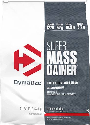 Super Mass Gainer By Dymatize Nutrition, Strawberry 12lb