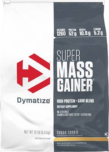 Super Mass Gainer By Dymatize Nutrition, Sugar Cookie, 12lb 