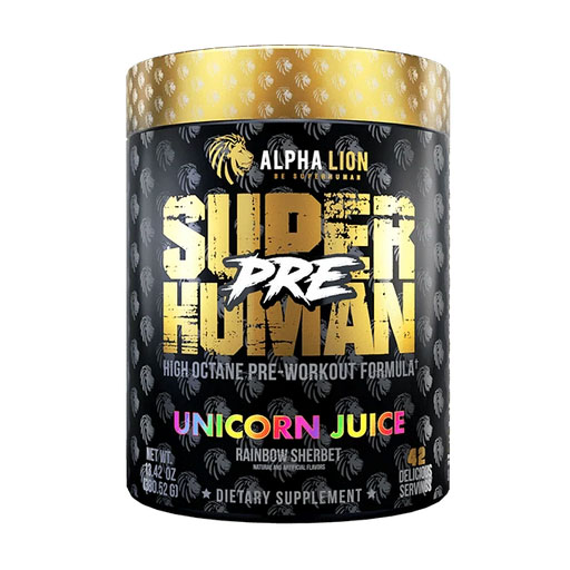 SuperHuman Pre - Unicorn Juice (Rainbow Sherbert) - 21 Servings